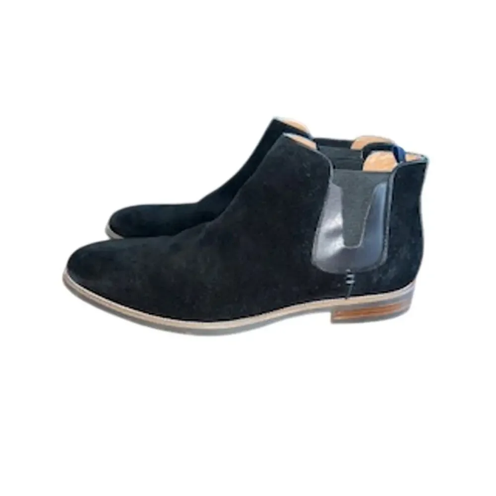 Florsheim Men's sz 13M “Flare” Black Suede Leather Chelsea Boot